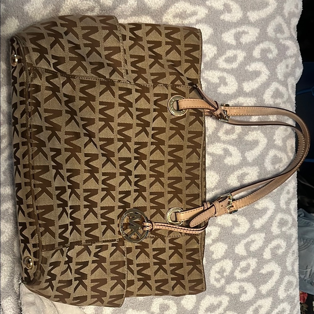 Michael Kors Brown Monogram Tote